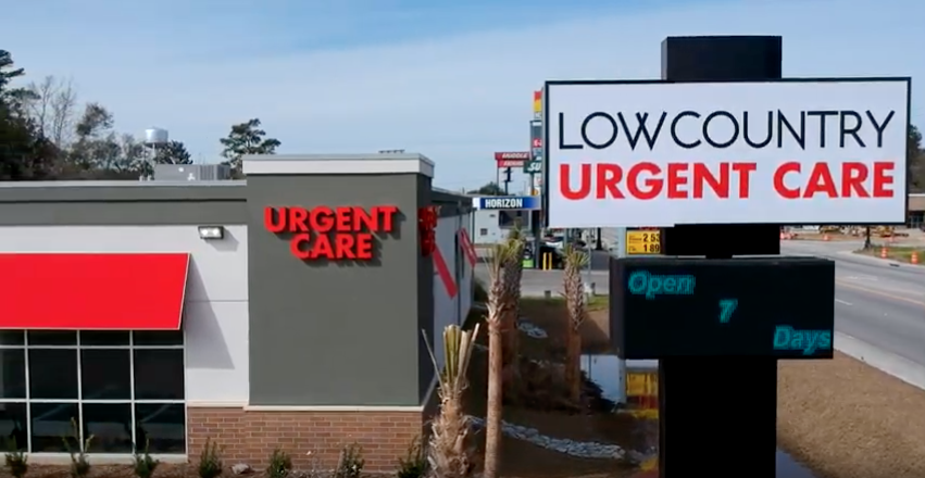 Lowcountry urgent Care Walterboro location sign
